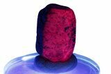 Highly Fluorescent Ruby Crystal - India #244122-1